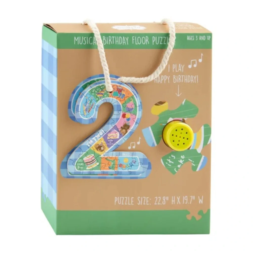 MUDPIE TWO BIRTHDAY SOUNDS FLOOR PUZZLE